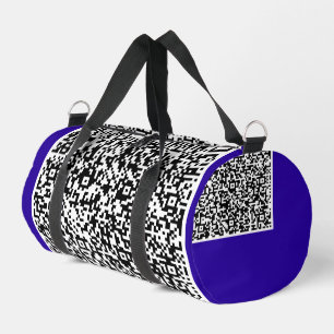 Custom QR Code Scan Info Your Color Duffle Bag