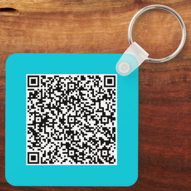 Custom QR Code Scan Info Your Keychain Example (Back)