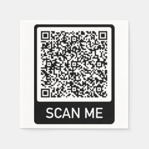 Custom QR Code Scan Info Your Personalised Napkins