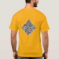 Custom QR Code Scan Info Your T-Shirt Choose Colou
