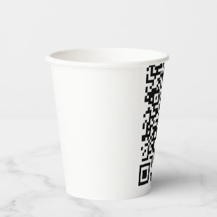 Custom QR Code Scan Paper Cups Your Own Design