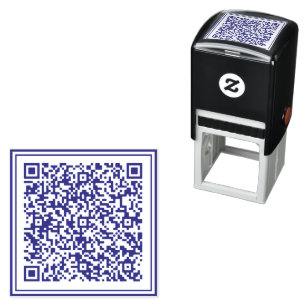 Custom QR Code Scan Personalised Self-inking Stamp