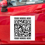 Custom QR Code Scannable Business Small Business Car Magnet<br><div class="desc">Custom QR Code Scannable Business Small Business Car Magnet</div>