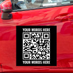 Custom QR Code Scannable Business Small Business Car Magnet<br><div class="desc">Custom QR Code Scannable Business Small Business Car Magnet</div>