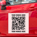 Custom QR Code Scannable Business Small Business Car Magnet<br><div class="desc">Custom QR Code Scannable Business Small Business Car Magnet</div>