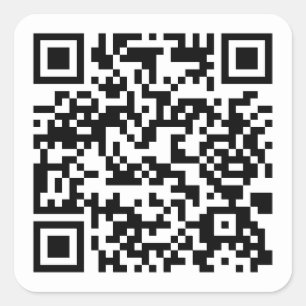 Custom QR Code Square Sticker