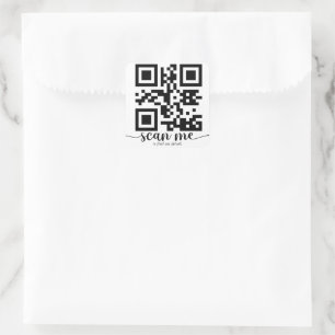 Custom Qr Code  Square Sticker