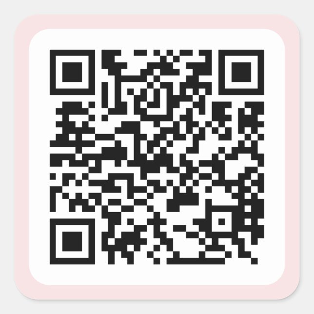 Custom QR Code Square Sticker (Front)