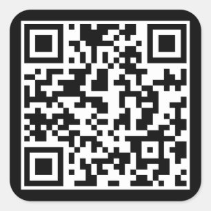 CUSTOM QR CODE  SQUARE STICKER
