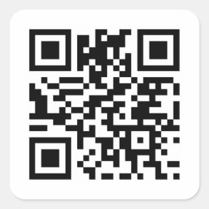 Custom QR Code  Square Sticker