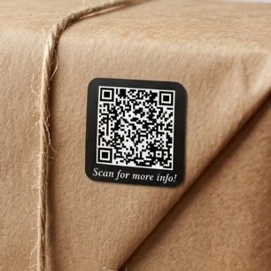 Custom QR Code Square Stickers