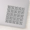 Custom QR code square vinyl Sticker