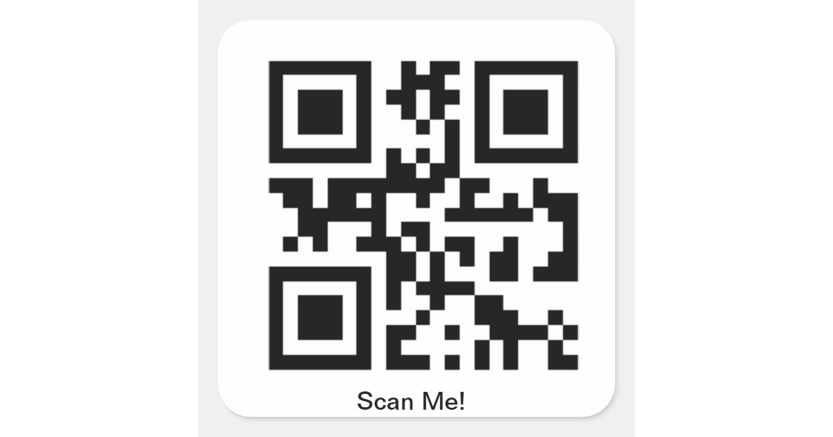 Custom QR Code Sticker Zazzle