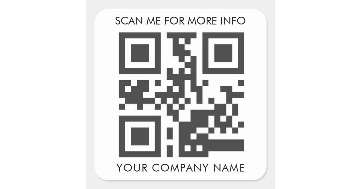 Custom QR Code Stickers Zazzle