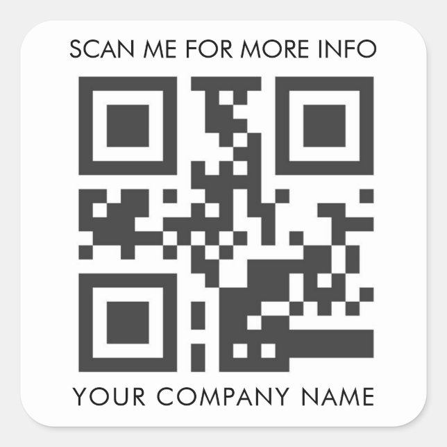 Custom QR Code Stickers (Front)