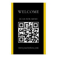 Custom QR Code Text Modern Business Glossy