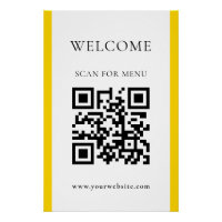 Custom QR Code Text Modern Business Glossy