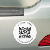 Custom QR Code Text Template Car Magnet (In Situ)
