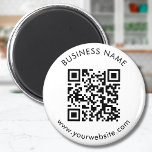 Custom QR Code Text Template Magnet<br><div class="desc">Upload a QR code, add text, and easily create your personalised magnet Click EDIT DESIGN to add the background colour or to change the text colour. You can TRANSFER this DESIGN on other Zazzle products and adjust it to fit most of the Zazzle items. Standard Studio designs are made in...</div>