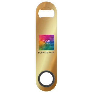 Custom QR Code Upload Company Logo Glamour Gold