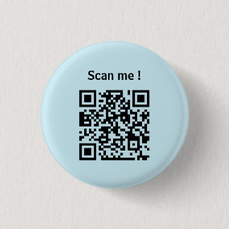 custom qr code website promotion blue button