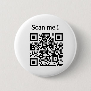 custom qr code website promotion white button