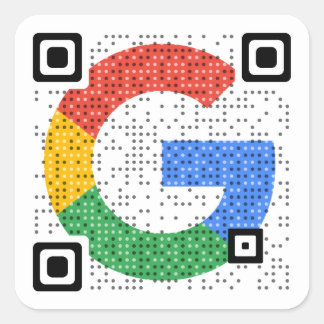 Custom QR Code With Your Logo | Small Business Square Sticker