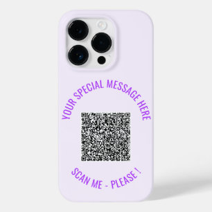 Custom QR Code Your Special Text iPhone Case 