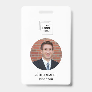 Custom QR Employee Identity Access Design ID Badge