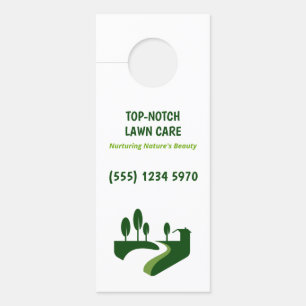 Custom QR Lawn Mower Door Hanger