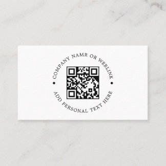 Custom QR Scannable Modern Branding Style Business Card