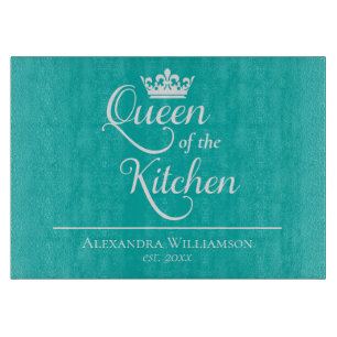 Custom Queen of the Kitchen Cutting Board