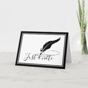 Custom quill pen  card