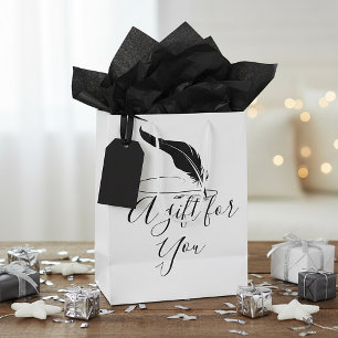 Custom quill pen medium gift bag