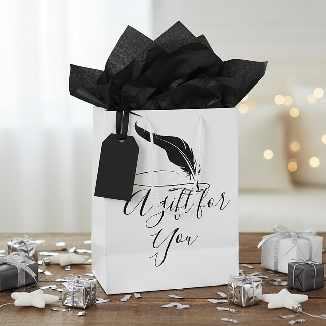 Custom quill pen  medium gift bag (Creator Uploaded)