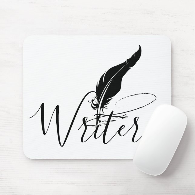 Custom quill pen  mouse mat (With Mouse)