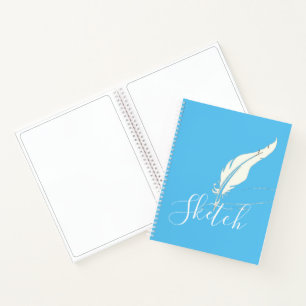 Custom quill pen notebook