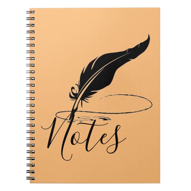 Custom quill pen  notebook (Front)