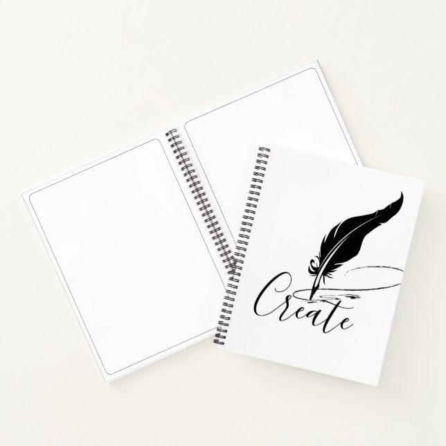 Custom quill pen  notebook (Inside)