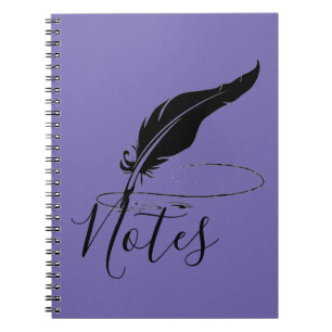 Custom quill pen notebook