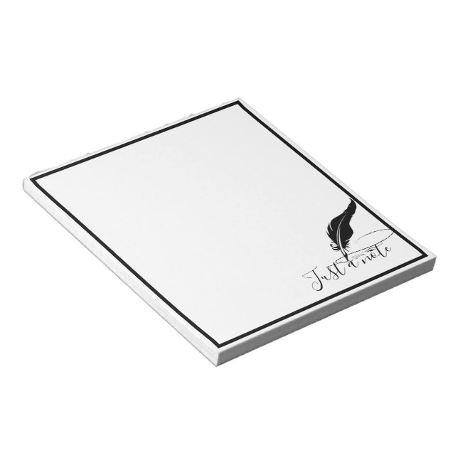 Custom quill pen  notepad (Angled)