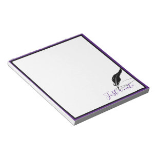 Custom quill pen notepad