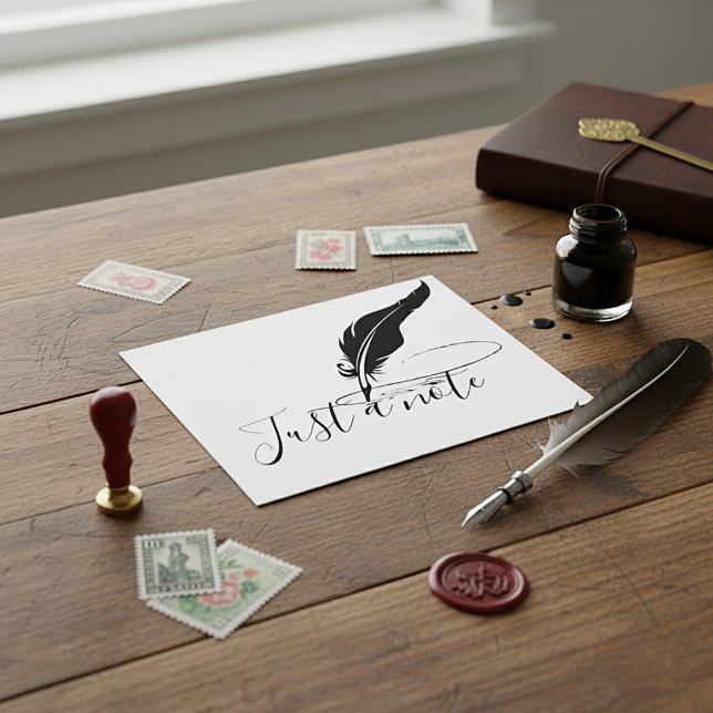 Custom quill pen postcard (Creator Uploaded)