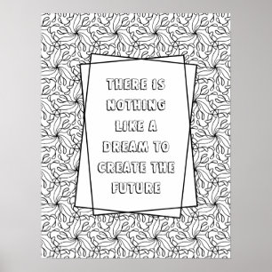 Custom Quote Adult Colouring Poster