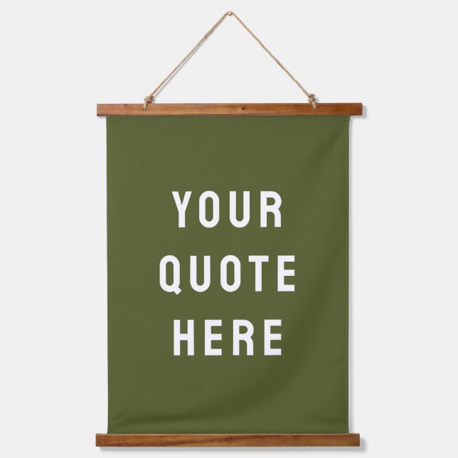 Custom Quote Banner Personalised Your Quote Wall Hanging Tapestry (Front)