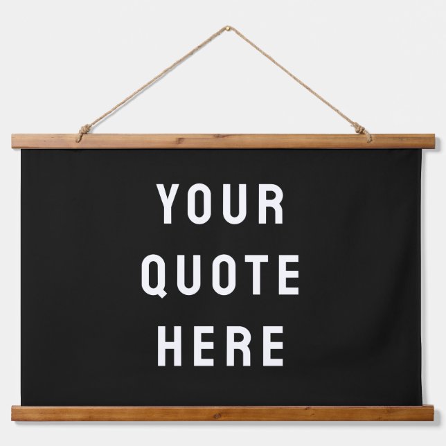 Custom Quote Banner Personalised Your Quote Wall Hanging Tapestry (Front)
