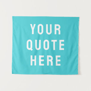 Custom Quote Banner Personalised Your Quote Wall Tapestry