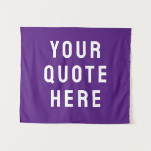 Custom Quote Banner Personalised Your Quote Wall Tapestry