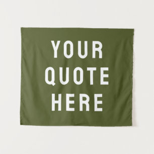 Custom Quote Banner Personalised Your Quote Wall Tapestry