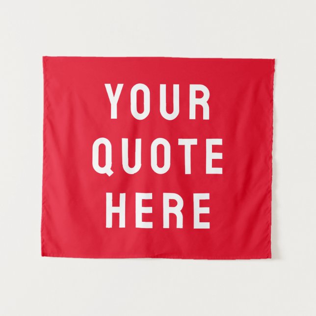 Custom Quote Banner Personalised Your Quote Wall Tapestry (Front (Horizontal))